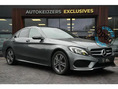 Mercedes-Benz C-klasse 350 e AMG Luchtvering Panoramadak Cruise Stoelverw. Leer