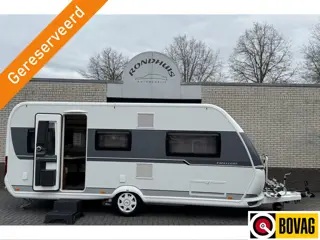 Hobby Excellent 495 UL met enkele bedden **Mover/Fietsendrager/Luifeltent/1e eigenaar/Zeer nette car