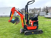 Kubota U10-5 minigraver 2024 met slechts 379 uur met 3 bakken