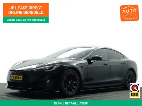 Tesla Model S 75 Maxton S Aut- SOH 88%, Panoramadak, Full Memory, Rode Kemklauw