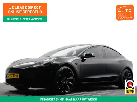 Tesla Model 3 Performance S Dual Motor Blackline Aut- Panoramadak, Autopilot, Comfort Leder, Carbon 