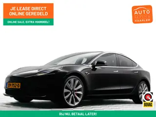 Tesla Model 3 Performance S Dual Motor Aut- SOH 91%, Panoramadak, Autopilot, Comfort Leder, Carbon P