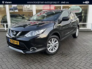 Nissan Qashqai 1.2 Tekna Automaat, 101000km NAP, Leder, stoelverwarming, 360 camera, Full option