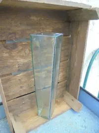 VAAS TAPS TRANSPARANT BRUTE h 32,5 X 7,5 CM NIEUW