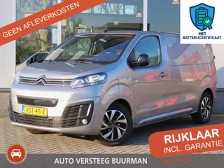 Citroën Jumpy Driver 50kWh 136PK L2H1 Incl. Accutest Trekhaak, Cruise en Climate Control, Navigatie,