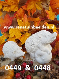 EGELTJE MET APPEL EN EGELTJE. nr 0448 & 0449.