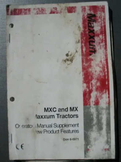 Manual Case MX c and MX Maxxum Tractors