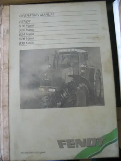 Manual Fendt Favorit 916/920/924/926