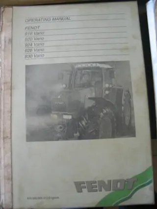 Manual Fendt Favorit 916/920/924/926