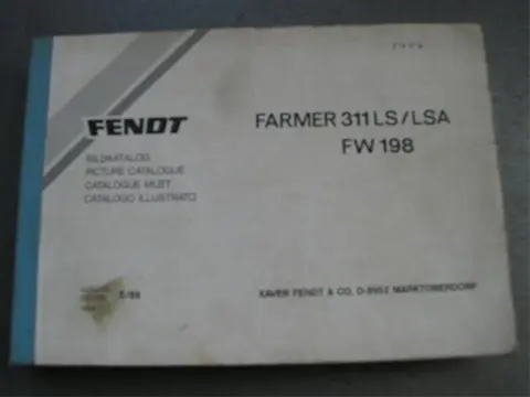 Manual Fendt Farmer 311 LS / LSA FW 198