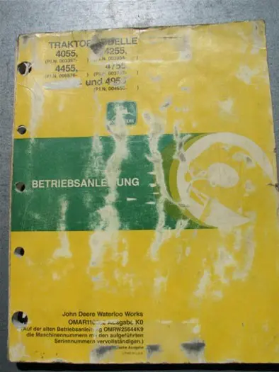 Manual JD 4055 t/m 4955