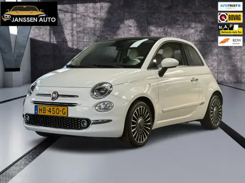 Fiat 500 0.9 TwinAir Turbo Lounge | Navigatie | PDC | Airco | Pano | Parelmoer | DAB | Facelift