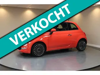 Fiat 500 1.2 Lounge *Distr.riem VV* Rosso Corallo|Pano|Navi|DAB|Koraal