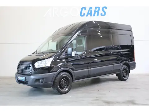 Ford Transit 350 2.0 TDCI L2/H2 Trend AWD 4X4 170PK ZWART AIRCO TREKHAAK CRUISE 12/2018 LEASE V/A € 