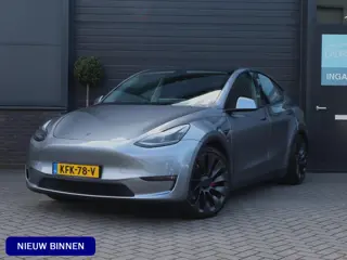 Tesla Model Y Performance AWD 75 kWh | 95.6% SOH | Trekhaak | Stoel en Stuurverwarming