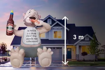 Abraham pop baby met bier &amp; pizza te huur