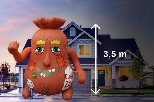 Abraham pop ouwe zak te huur, landelijke bezorging mogelijk