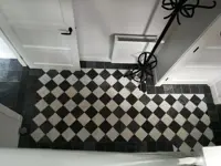 zwart wit marmer 15x15 cm - landelijke vloertegels