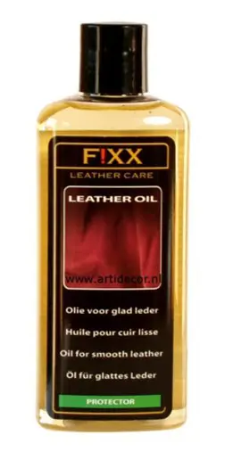 Leder olie voor onderhoud van leer.