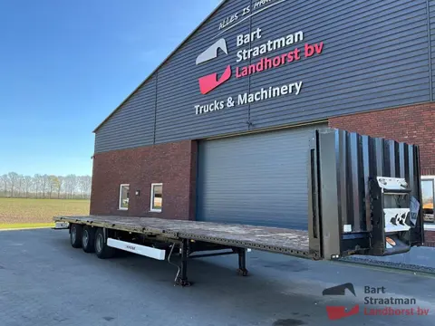 Krone SD , 3 assige platte low-deck trailer. Nieuwe apk. BS2013