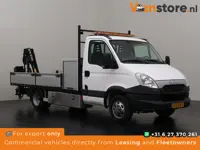 Iveco Daily 50C14 Open laadbak met kraan Hiab 008-T2 | Aardgas | Airco