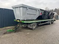 GS AV-3000 P platte aanhanger voor 3 Portaalarmcontainers.