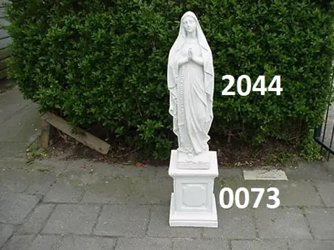 Maria met zuil. nr 2044 & 0073.