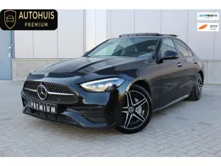 Mercedes-Benz C-klasse C300e AMG Premium Plus Pano/Head-up/Trekhaak/Memory/Leder