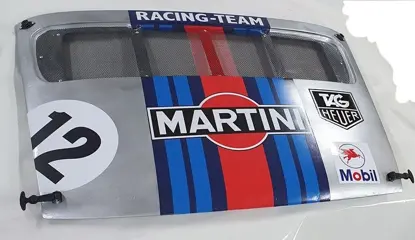Decoratief object - Porsche 911models Martini rearengine