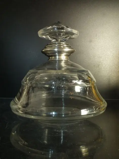 Bohemen - Karaf met gemerkt zilver kraag (1)