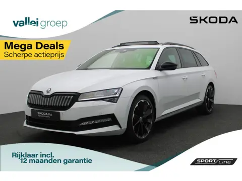 Skoda Superb Combi 1.4 TSI 218 pk DSG iV Sportline Business | Panoramadak | Trekhaak | Canton sound 