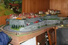 Zeer mooie HO grote complete treinbaan van TRIX EXPRESS