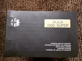 Documentatie - Onderdelen catalogus Alfa Romeo Giulia 1300