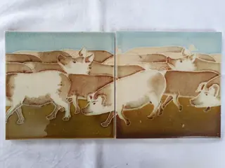 Servais Werke A.G. Ehrang - Twee zeer zeldzame Art Nouveau