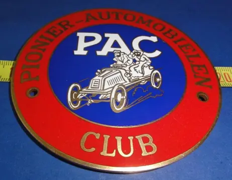 Embleem/mascotte/kenteken - PAC Pionier - Automobielen Club