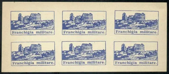 Italië 1943 - Amphitheatre of El Djem, the rare imperforated souvenir sheet. With certificate - Sassone F1b