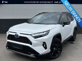 Toyota RAV4 2.5 Hybrid AWD Bi-tone Trekhaak, navigatie Apple CarPlay/Android Auto, parkeersensoren v
