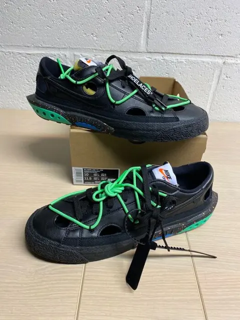 Nike - OFF WHITEBlazer Low Black P44 - Sneakers - Maat: