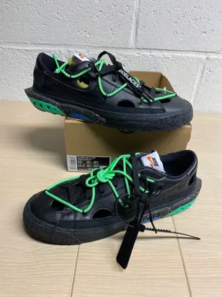 Nike - OFF WHITEBlazer Low Black P44 - Sneakers - Maat: