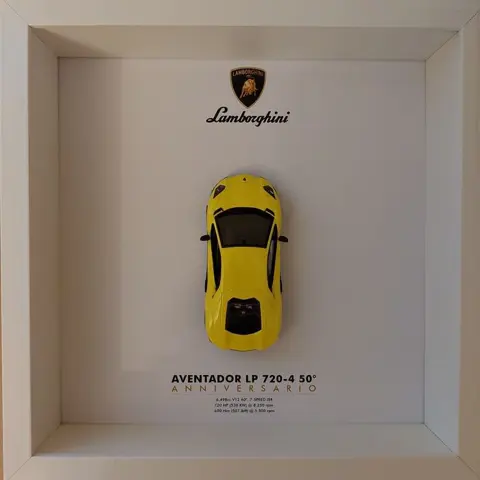 Decoratief object - 3D Frame Lamborghini AVENTADOR LP 720-4