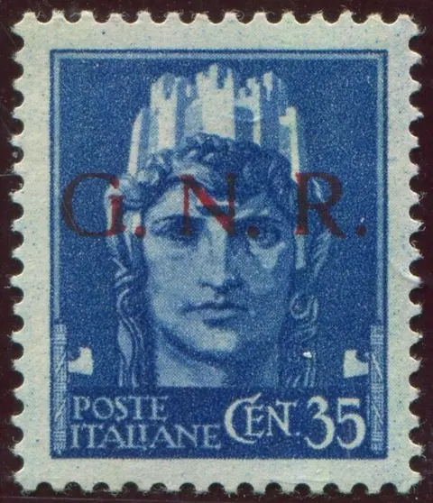 Italië 1944 - RSI – ‘Imperiale’, 35 cents, Verona issue, crisp and with good centring. With certificate. - Sassone N. 476