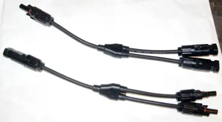 MC4 Y-kabel splitter set 2 kabels