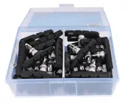 Elvedes remblokken V brake 72 x 15 mm zwart 50 stuks