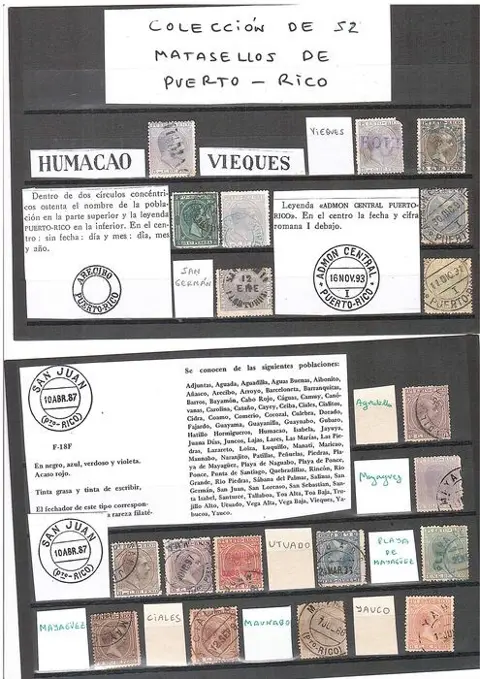 Puerto Rico 1878/1899 - Study of postmarks of this period