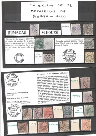 Puerto Rico 1878/1899 - Study of postmarks of this period