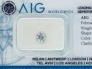 1 pcs Diamant - 0.50 ct - Briljant, Rond - G - SI1