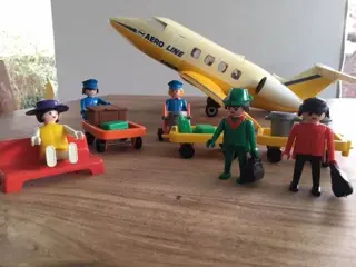 Geobra Playmobil - 3185 - 3323 - 3321 - vliegtuig -