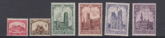 België 1928/1932 - volledige betere reeksen - OBP : 267/272, 293/98, 308/14,32