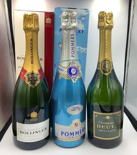 Bollinger Special Cuvée, Pommery "Blue Sky" &amp; Deutz -