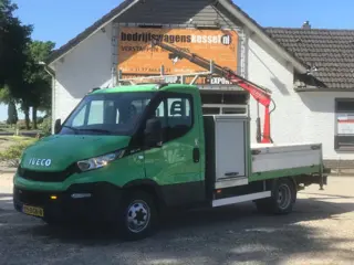 Iveco Daily 40C17 3.0HPi Fassi M10A 12 kraan open laadbak Pritsche